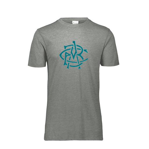 [FTSCUBGY-YS-LOGO3] Decker Youth Tri-Blend T-Shirt - Short Sleeve (Youth S, Gray, Logo 3)