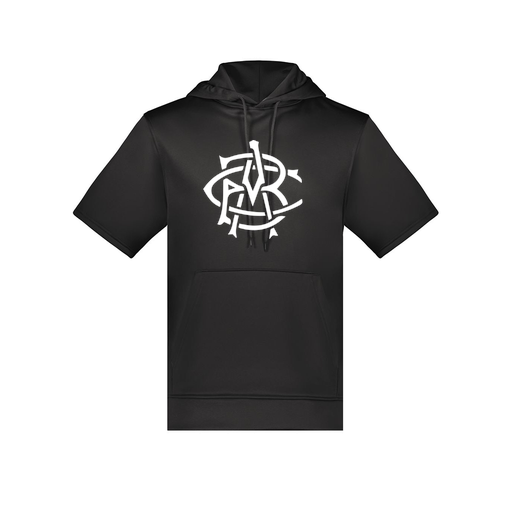 [6871.080.S-LOGO1] Men's Dri Fit Short Sleeve Hoodie (Adult S, Black, Logo 1)