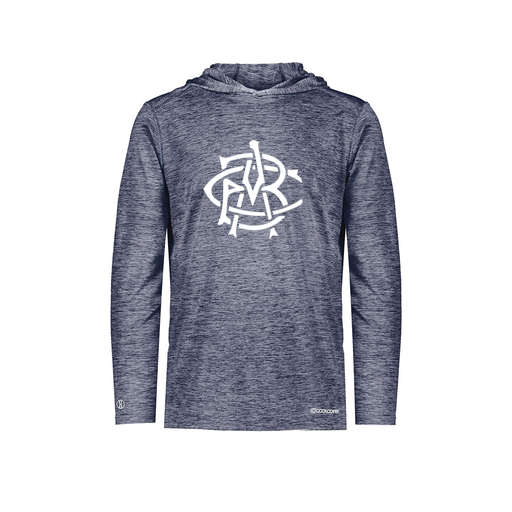 [FOLHCGNV-AS-LOGO1] Men's Charge Hoodie (Adult S, Navy, Logo 1)