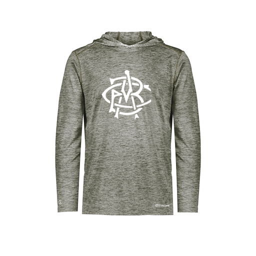 [FOLHCGGY-AS-LOGO1] Decker Men's Charge Hoodie (Adult S, Gray, Logo 1)