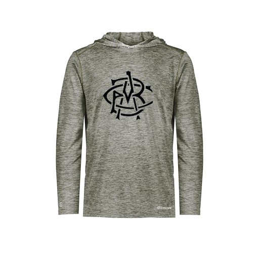 [FOLHCGGY-AS-LOGO2] Decker Men's Charge Hoodie (Adult S, Gray, Logo 2)