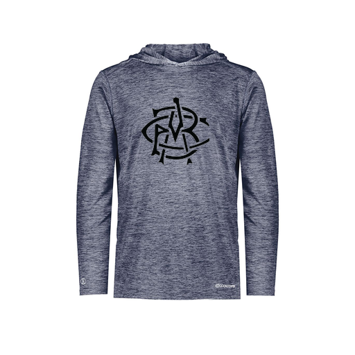 [FOLHCGNV-YS-LOGO2] Decker Youth Charge Hoodie (Youth S, Navy, Logo 2)