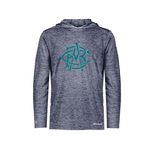 [FOLHCGNV-YS-LOGO3] Decker Youth Charge Hoodie (Youth S, Navy, Logo 3)