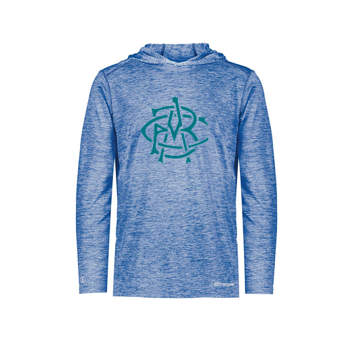 [FOLHCGRY-YS-LOGO3] Decker Youth Charge Hoodie (Youth S, Royal, Logo 3)