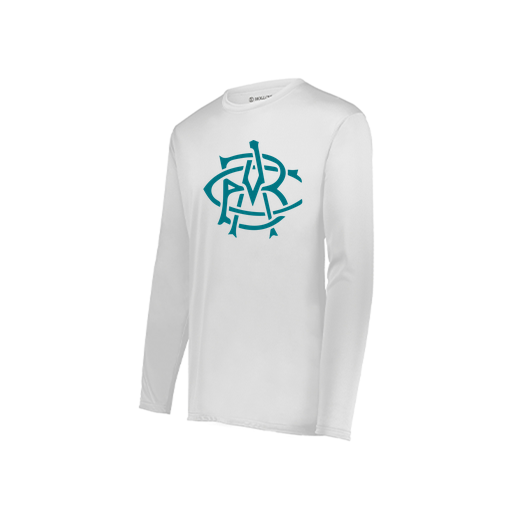 [222822.005.XS-LOGO3] Men's LS Smooth Sport Shirt (Adult XS, White, Logo 3)