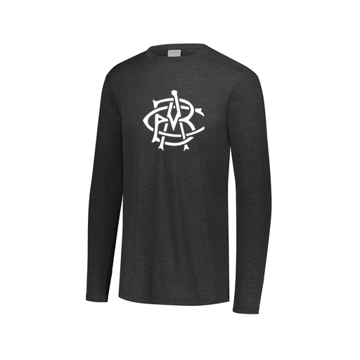 [FTLCUBBK-AXS-LOGO1] Decker Men's Tri-Blend T-Shirt - Long Sleeve (Adult XS, Black, Logo 1)