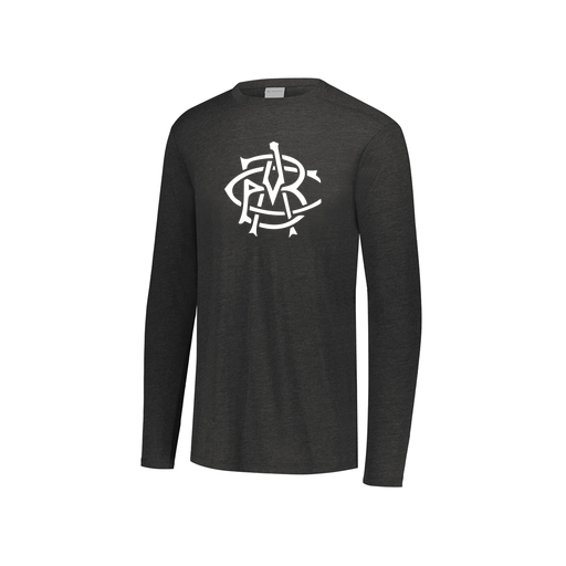 [FTLCUBBK-YS-LOGO1] Decker Youth Tri-Blend T-Shirt - Long Sleeve (Youth S, Black, Logo 1)