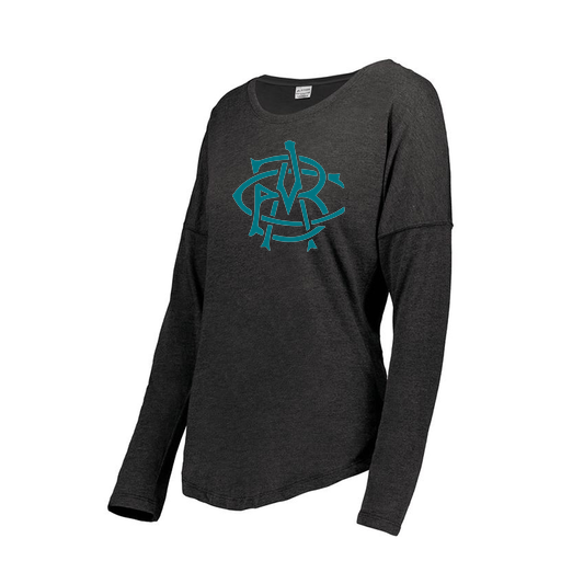 [FTLCUBBK-FAXS-LOGO3] Ladies LS Ultra-blend T-Shirt (Female Adult XS, Black, Logo 3)